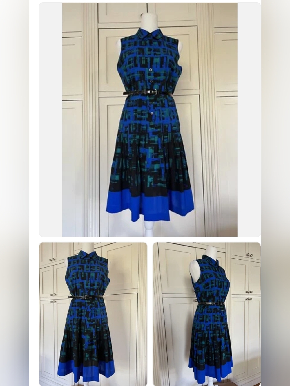 Pleated CK Dress NWT